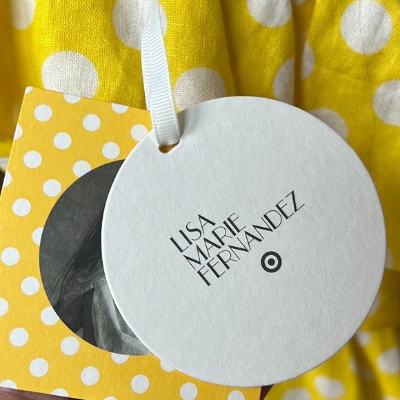 Lisa Marie Fernandez for Target. Beautiful yellow & white polka dot dress - Picture 5 of 7